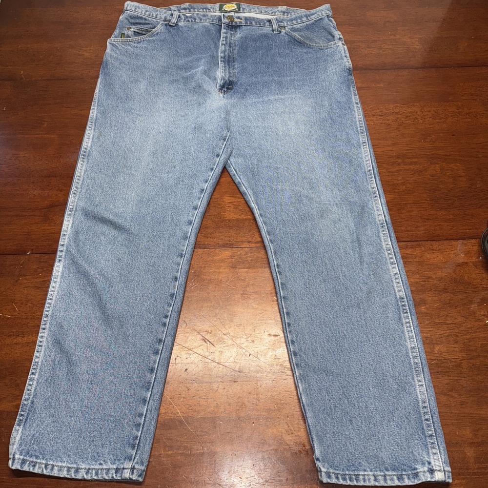 Cabelas Jeans Mens 42x30 905100D Blue Denim Medium Wash Straight Leg Classic VTG